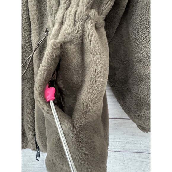 Zara Brown Faux Fur Women's Jacket, Medium - Picture 6 of 11